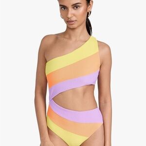 Beach Riot Joyce sundazed cutout one piece NWT sz S